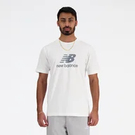 Koszulki męskie - Koszulka męska New Balance MT41502WT  biała - miniaturka - grafika 1