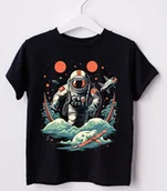 Koszulki dla chłopców - koszulka z astronautą dla chłopca DD25 - miniaturka - grafika 1