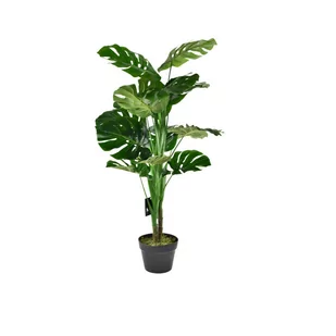 Sztuczna roślina dekoracyjna Monstera w doniczce 100cm - Sztuczne kwiaty - miniaturka - grafika 1