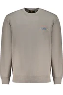 Bluzy męskie - SZARY MĘSKA BLUZA BEZ ZAMKU LEE - miniaturka - grafika 1
