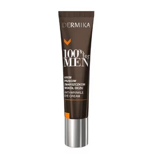 Dermika 100% For Men, krem przeciwzmarszczkowy pod oczy dla mężczyzn, 15ml, - Kosmetyki pod oczy - miniaturka - grafika 1