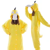 Stroje karnawałowe - Piżama Onesie Kigurumi Kostium Przebranie Pokemon Psyduck M: 155 - 165cm - miniaturka - grafika 1