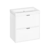 Szafki łazienkowe - Szafka z umywalką zestaw Atrato 60x38 cm biała Cersanit - miniaturka - grafika 1