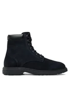 Botki męskie - Tommy Hilfiger Kozaki Outdoor Suede FM0FM05193 Granatowy - miniaturka - grafika 1