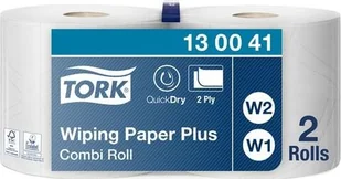 Staples TORK Czyściwo przemysłowe, w małej roli 420 Performance, białe 23,5cm x 255m - Ręczniki papierowe - miniaturka - grafika 1