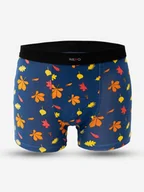 Majtki męskie - Bokserki Męskie Granatowe MyStars Jesienne Liście XL - miniaturka - grafika 1