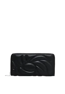 Desigual Women's Accessories PU Long Bi-Fold Wallet, czarny, czarny, 27.5 - Portfele - miniaturka - grafika 1