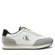 Sneakersy męskie - Sneakersy Calvin Klein Jeans Retro Runner Iconic Snk YM0YM01119 Biały - miniaturka - grafika 1