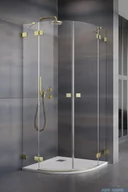 Kabiny prysznicowe - Radaway Essenza Pro Brushed Gold Pdd kabina 90x80 cm szczotkowane złoto 10095090-99-01L/10095080-99-01R - miniaturka - grafika 1