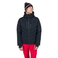 Kurtki narciarskie - Męska Kurtka ROSSIGNOL BLACKSIDE PUFFY JKT RLNMJ12_200 – Czarny - miniaturka - grafika 1