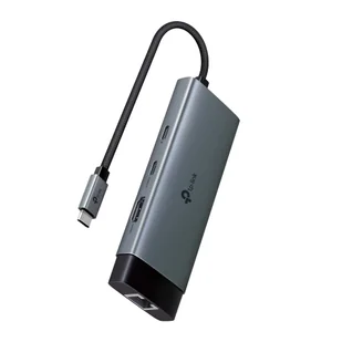 TP-Link UH6120C USB-C hub 6v1 (2xUSB3.2Gen1,1xUSB-C3.2Gen1, 1xGbE, 1xHDMI, PD 100W) - Huby USB - miniaturka - grafika 1