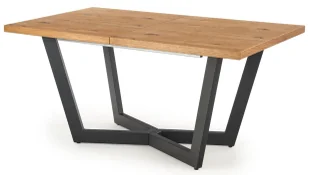 Dębowy stół industrialny do salonu Tulami - Stoły - miniaturka - grafika 1