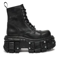Glany damskie - Glany NEW ROCK M-TANK083-C1 Czarny - miniaturka - grafika 1