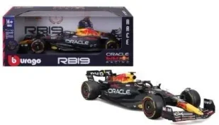 Formul F1 Oracle Red Bull Racing RB19 1:18 BBURAGO - Samochody i pojazdy dla dzieci - miniaturka - grafika 1