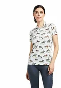 Koszulki jeździeckie - Ariat Koszulka polo damska MOTIF SS POLO - good show print - miniaturka - grafika 1