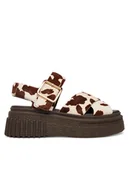 Sandały damskie - Clarks Sandały Evamar Wish 26185891 Brązowy - miniaturka - grafika 1