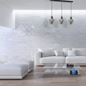 Lampy sufitowe - Milagro Wisząca LAMPA loft RICHMOND MLP6539 podłużna OPRAWA szklany ZWIS na listwie czarny przezroczysty MLP6539 - miniaturka - grafika 1