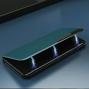 Eco Leather View Case elegancki futerał etui z klapką i funkcją podstawki Samsung Galaxy A22 4G pomarańczowy - Etui i futerały do telefonów - miniaturka - grafika 7