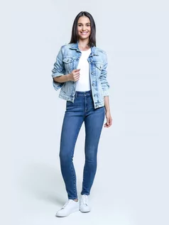 Spodnie damskie - Spodnie jeans damskie ocieplane Tatiana 343 - grafika 1