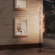 Choinki - vidaXL Drzewko wiśniowe, 368 LED, ciepła biel, 300 cm - miniaturka - grafika 1