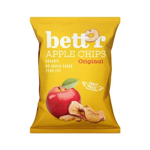 Bettr Chipsy jabłkowe pieczone 50g BIO - Chipsy - miniaturka - grafika 1