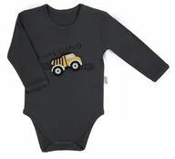 Body dla niemowląt - BODY DŁUGI RĘKAW NICOL BIG TRUCKS 181101 68 - miniaturka - grafika 1