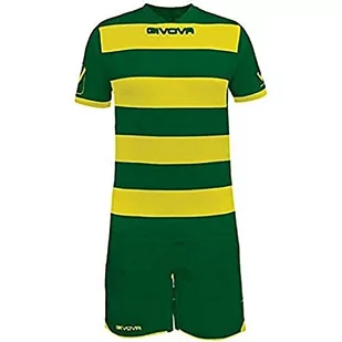 Givova, kit rugby, zielony ciemno/żółty, L - Zestawy męskiej odzieży sportowej - miniaturka - grafika 1