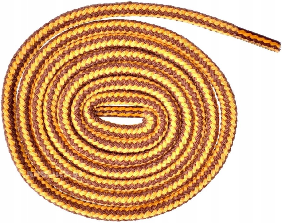 ŻÓŁTY BRĄZOWY żmijka Sznurówki do Butów Outdoor Adidasów Sznurowadła 140 cm