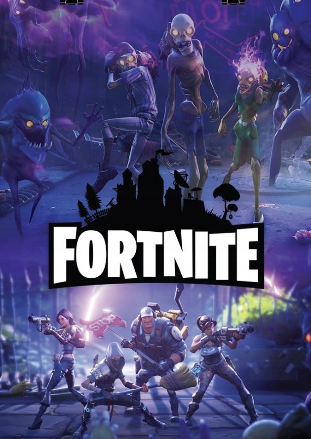 Naklejki na ścianę Naklejka FORTNITE Gra Postacie Prezent FOTO 70x50 #1