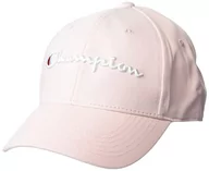 Czapki damskie - Champion Męska czapka z daszkiem Classic Twill, z nadrukiem napisu, Primer Pink 3D Script, jeden rozmiar - miniaturka - grafika 1