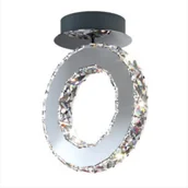 Lampy sufitowe - Natynkowa lampa Girona MX3713-1-3CT Zumaline LED 10W 300K kryształ chrom - miniaturka - grafika 1