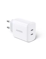 Ładowarki do telefonów - Ładowarka sieciowa UGREEN CD243, 2x USB-C, 40W (biała) - miniaturka - grafika 1