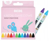 Kredki, ołówki, pastele i pisaki - Kredki świecowe 12 kolorów BB Kids - INTERDRUK - miniaturka - grafika 1