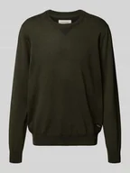 Swetry męskie - Sweter z dzianiny z okrągłym dekoltem model ‘Bruton’ - miniaturka - grafika 1