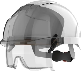 Kask EVO VISTAlens z goglami, biały JSP - Akcesoria BHP - miniaturka - grafika 1