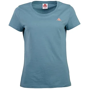 Kappa Damska koszulka slim fit, Adriatic Blue, L - Koszulki i topy damskie - miniaturka - grafika 1