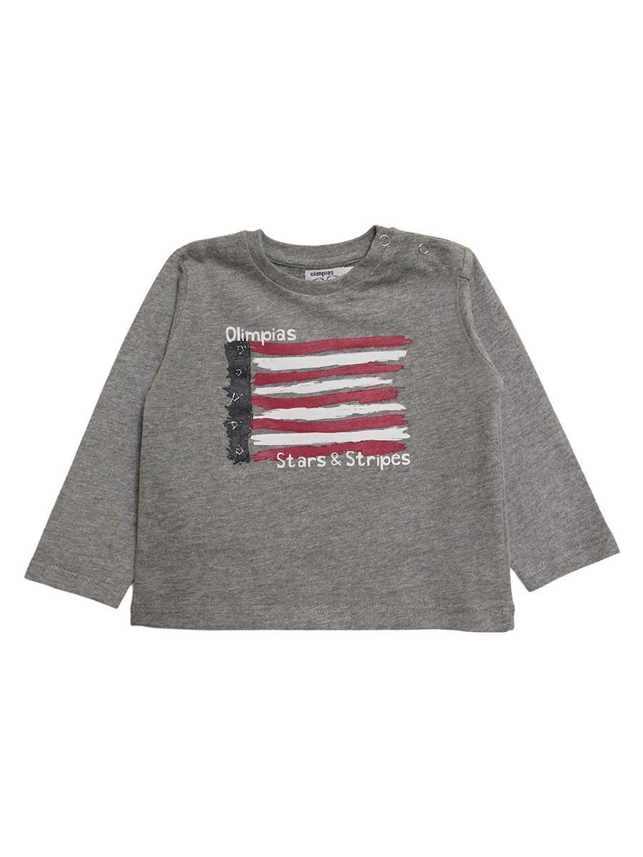 Niemowlęca bluzka z długim rękawem szara Olimpias r.92