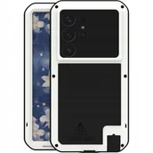 Etui i futerały do telefonów - LOVE MEI Etui pancerne + szkło Powerful do Galaxy S25 Ultra, białe - miniaturka - grafika 1