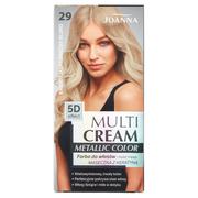 Farby do włosów i szampony koloryzujące - Joanna Multicream Metallic farba do włosów 29 bardzo jasny śnieżny blond - miniaturka - grafika 1