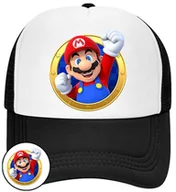 Czapki i chusty sportowe męskie - CZAPKA Z DASZKIEM SUPER MARIO BROS DLA DZIECI LATO CZARNA BEJSBOLÓWKA - miniaturka - grafika 1