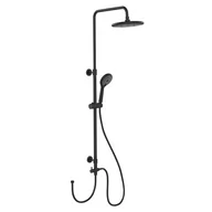 Słuchawki prysznicowe - Czarny zestaw prysznicowy ze stali nierdzewnej 120 cm Water Saving – Wenko - miniaturka - grafika 1