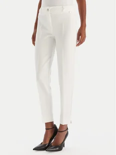 Maryley Spodnie materiałowe 25IB52Z/M17/43BC Biały Regular Fit - Spodnie damskie - miniaturka - grafika 1