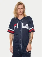 Koszulki męskie - Fila T-Shirt FAM0652 Granatowy Relaxed Fit - miniaturka - grafika 1