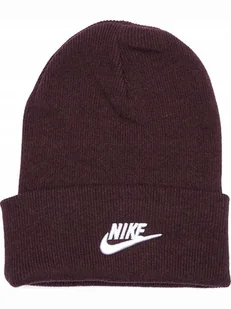 Czapka Brązowa Zimowa Nike DJ6224-677 r. uniwersalny beanie - Czapki damskie - miniaturka - grafika 1