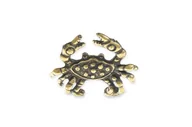 Figurki dekoracyjne - Figurka Znak Zodiaku Rak W Kolorze Złotym - miniaturka - grafika 1
