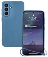 Etui i futerały do telefonów - Bizon Silikonowe etui z pierścieniem magnetycznym Case Silicone Magnetic Sq do Galaxy A56 5G, granatowe - miniaturka - grafika 1