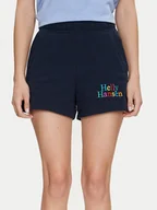 Spodenki damskie - Helly Hansen Szorty sportowe W Core Sweat Shorts 54081 Granatowy Regular Fit - miniaturka - grafika 1