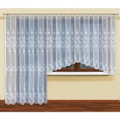 Firany - Firanka żakardowa odpasowana z wszytą taśmą marszczącą 250 x 200 cm - miniaturka - grafika 1