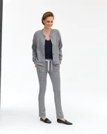 Spodnie sportowe damskie - Spodnie sweterkowe - miniaturka - grafika 1