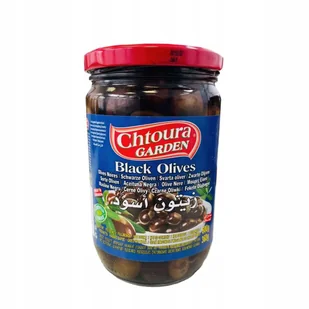 OLIWKI CZARNE LIBAŃSKIE Z PESTKĄ 600 G Chtoura - Pasztet i przetwory mięsne - miniaturka - grafika 1